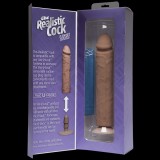 Фаллоимитатор реалистик на присоске 10”(25,4см) коричневый съемный Realistic Cock Vac-U-Lock Harness