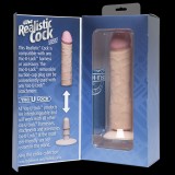 Фаллоимитатор реалистик на присоске 8”(20,5см) телесный съемный Realistic Cock Vac-U-Lock