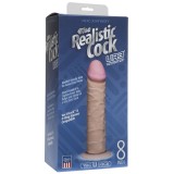 Фаллоимитатор реалистик на присоске 8”(20,5см) телесный съемный Realistic Cock Vac-U-Lock