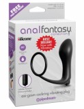 Ass-Gasm Cockring Vibrating Plug Анальная пробка с вибрацией с эрекционным кольцом (8.9, Ø 3.5 см)