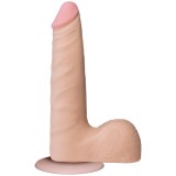 Фаллоимитатор с мошонкой на присоске 7”(17,7см) телесный съемный Realistic Cock Vac-U-Lock