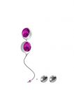 Вагинальные шарики со смещенным центром тяжести L1 LOVE BALL WHITE LIGHT фиолетовые