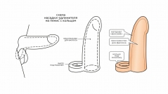Фаллоудлинитель с кольцом Cock Next size XL (22.3, Ø 5.4 см)