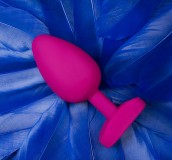 Нежная розовая анальная пробка Gplug Bioskin - Fun Toys London (10.5, Ø 3.9 см)
