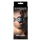Кляп с отверстиями для воздуха Renegade Bondage - Ball Gag - Black