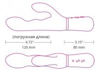 LOVENSE Революционный вибратор с дистанционным управлением Nora New - 20 см., розовый