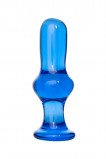 Анальный стимулятор Sexus Glass, синяя (13, Ø 4.5 см)