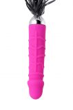 ВИБРАТОР TOYFA BLACK&RED С ПЛЕТКОЙ, 6 РЕЖИМОВ ВИБРАЦИИ, СИЛИКОНОВЫЙ, РОЗОВЫЙ, 16 СМ+50СМ ПЛЕТКА