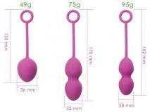 SVAKOM Nova Ball Фиолетовый Вагинальные шарики со смещенным центром тяжести (БЕЗ КОРОБКИ)
