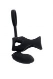 НАСАДКА НА ПЕНИС TOYFA BLACK&RED, СИЛИКОН, ЧЁРНЫЙ