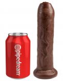 Фаллоимитатор на присоске необрезанный King Cock 7 Uncut Cock, мулат (19, Ø 4.6 см)