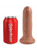 Фаллоимитатор на присоске необрезанный King Cock 6 Uncut Cock (16.5, Ø 3.8 см)