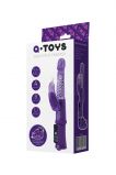 ВИБРАТОР С КЛИТОРАЛЬНЫМ СТИМУЛЯТОРОМ TOYFA A-TOYS HIGH-TECH FANTASY, TPR, ФИОЛЕТОВЫЙ  (24, Ø 2.5 см)