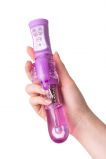 ВИБРАТОР С КЛИТОРАЛЬНЫМ СТИМУЛЯТОРОМ TOYFA A-TOYS HIGH-TECH FANTASY, ФИОЛЕТОВЫЙ  (22.4, Ø 3.6 см)