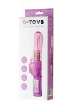 ВИБРАТОР С КЛИТОРАЛЬНЫМ СТИМУЛЯТОРОМ TOYFA A-TOYS HIGH-TECH FANTASY, ФИОЛЕТОВЫЙ  (22.4, Ø 3.6 см)