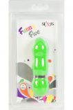 НЕРЕАЛИСТИЧНЫЙ ВИБРАТОР SEXUS FUNNY FIVE, ЗЕЛЕНЫЙ, 10,5 СМ