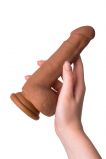 ВИБРАТОР TOYFA REALSTICK ELITE MULATTO, РЕАЛИСТИЧНЫЙ, НА ПРИСОСКЕ,  13 СМ