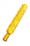 Нереалистичный фаллоимитатор Sexus Glass, Стекло, Желтый, 19 см