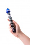 Нереалистичный фаллоимитатор Sexus Glass, Стекло, Синий, 20 см