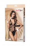 OS КОСТЮМ ОФИЦИАНТКИ CANDY GIRL (БОДИ, ВОРОТНИК, МАНЖЕТЫ), ЧЁРНО-БЕЛЫЙ