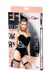 КОСТЮМ КОШКИ CANDY GIRL KITTY (БОДИ, ГОЛОВНОЙ УБОР, ЧОКЕР, ПОЯС, ЧУЛКИ), ЧЕРНЫЙ, OS