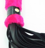 Нежная плеть с розовым мехом BDSM Light, 43 см