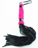 Нежная плеть с розовым мехом BDSM Light, 43 см