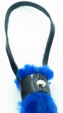 Плеть из лака с синим мехом BDSM Light
