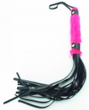 Плеть из лака с розовым мехом BDSM Light