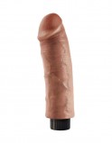 PipeDream King Cock 8 Вибромассажер 3в1 на съемной присоске Vibrating Cock, загорелый (20.3, Ø 5 см)