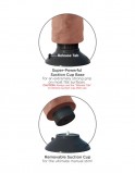 PipeDream King Cock 8 Вибромассажер 3в1 на съемной присоске Vibrating Cock, загорелый (20.3, Ø 5 см)