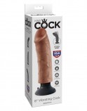 PipeDream King Cock 8 Вибромассажер 3в1 на съемной присоске Vibrating Cock, загорелый (20.3, Ø 5 см)
