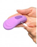 Компактный вибростимулятор с пультом ДУ Fantasy For Her Remote Silicone Please-Her