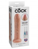 Фаллоимитатор на присоске необрезанный King Cock 7 Uncut Cock (19, Ø 4.6 см)