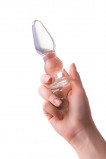 АНАЛЬНАЯ ВТУЛКА SEXUS GLASS, СТЕКЛО, ПРОЗРАЧНЫЙ (17, Ø 3.5 см)