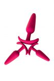 НАБОР АНАЛЬНЫХ ВТУЛОК TOYFA POPO PLEASURE, СИЛИКОН, РОЗОВЫЙ, 3 ШТ.