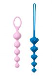 Набор анальных цепочек Satisfyer Beads розовая и синяя