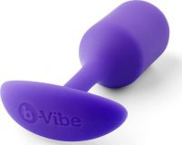 b-Vibe Анальная втулка Snug Plug 2, фиолетовая (10, Ø 3 см)