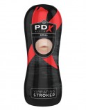 Pipedream Мастурбатор-ротик в тубе с вибрацией PDX ELITE Vibrating Oral Stroker
