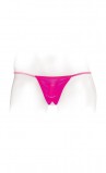 PipeDream Неоновые Вибротрусики с доступом и пестисы Neon Vibrating Crotchless Panty and Pasties Set, розовые