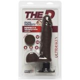 Вибростимулятор-реалистик The D™ - Perfect D Vibrating 8 - Chocolate, 20 см