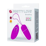 Вибратор-пуля PRETTY LOVE BREDLI, 12 ф-ций, с ДУ (6.5, Ø 2.6 см)