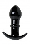 АНАЛЬНАЯ ВТУЛКА SEXUS GLASS, СТЕКЛО, ЧЁРНАЯ (11.5 , Ø 4 см)