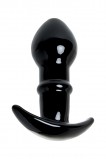 АНАЛЬНАЯ ВТУЛКА SEXUS GLASS, СТЕКЛО, ЧЁРНАЯ (11.5 , Ø 4 см)