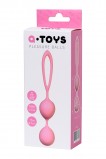 ВАГИНАЛЬНЫЕ ШАРИКИ A-TOYS BY TOYFA, СИЛИКОН, РОЗОВЫЕ (17, Ø 3.1 см)