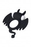 ЭРЕКЦИОННОЕ КОЛЬЦО НА ПЕНИС JOS COCKY DEVIL, СИЛИКОН, ЧЁРНЫЙ, 8,5 СМ