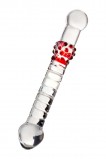 ДВУСТОРОННИЙ ФАЛЛОИМИТАТОР SEXUS GLASS, СТЕКЛО, ПРОЗРАЧНЫЙ, 22 СМ