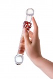 ДВУСТОРОННИЙ ФАЛЛОИМИТАТОР SEXUS GLASS, СТЕКЛО, ПРОЗРАЧНЫЙ, 22 СМ