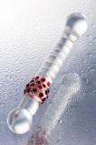 ДВУСТОРОННИЙ ФАЛЛОИМИТАТОР SEXUS GLASS, СТЕКЛО, ПРОЗРАЧНЫЙ, 22 СМ