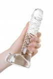 НЕРЕАЛИСТИЧНЫЙ ФАЛЛОИМИТАТОР SEXUS GLASS, СТЕКЛО, ПРОЗРАЧНЫЙ, 21 СМ